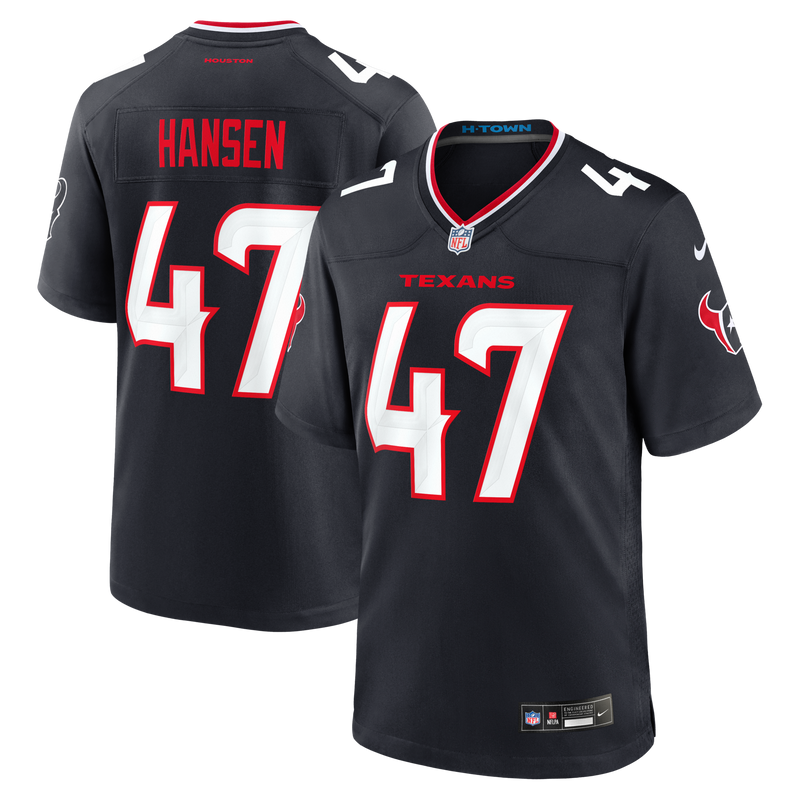Louis Hansen Houston Texans Football Jersey, Navy Game Sportswear Jersey Shirt, Lightweight Breathable Athletic Jersey, Casual Gift for Men