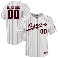 Texas A&M Aggies Baseball Jersey, White Sportswear Jersey Shirt, Lightweight Breathable Athletic Jersey, Casual Gift for Men, Style 200496493