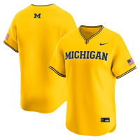 Maize Michigan Wolverines Baseball Jersey, Limited Sportswear Jersey Shirt, Lightweight Breathable Athletic Jersey, Casual Gift for Men
