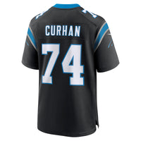 Jake Curhan Carolina Panthers Football Jersey, Black Game Sportswear Jersey Shirt, Lightweight Breathable Athletic Jersey, Casual Gift for Men