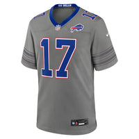 Josh Allen Buffalo Bills Football Jersey, Gray Game Sportswear Jersey Shirt, Lightweight Breathable Athletic Jersey, Casual Gift for Men
