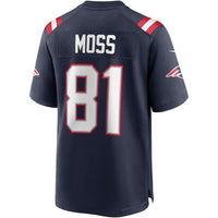 Randy Moss New England Patriots Football Jersey, Navy Game Sportswear Jersey Shirt, Lightweight Breathable Athletic Jersey, Casual Gift for Men