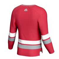 Ohio State Buckeyes Hockey Jersey, Scarlet Sportswear Jersey Shirt, Long Sleeve Hockey Sweater Jersey, Casual Gift for Men, Style 202016088