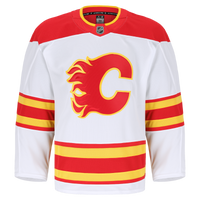 Calgary Flames Hockey Jersey, White Authentic Away Sportswear Jersey Shirt, Long Sleeve Hockey Sweater Jersey, Casual Gift for Men