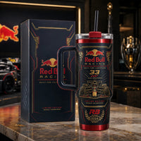 Circuit Crest - RB 33 Black and Gold Racing Tumbler