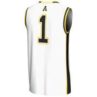 Appalachian State Mountaineers Basketball Jersey, White Sportswear Jersey Shirt, Sleeveless Athletic Tank Jersey, Casual Gift for Men