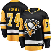 Stuart Skinner Pittsburgh Penguins Hockey Jersey, Black Sportswear Jersey Shirt, Long Sleeve Hockey Sweater Jersey, Casual Gift for Men