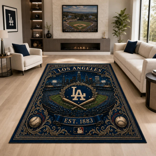 LAD Heritage - Navy and Gold Ballpark Floor Piece - main