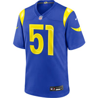 Eddie Walls III Los Angeles Rams Football Jersey, Royal Sportswear Jersey Shirt, Lightweight Breathable Athletic Jersey, Casual Gift for Men