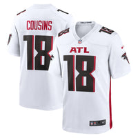 Kirk Cousins Atlanta Falcons Football Jersey, White Game Sportswear Jersey Shirt, Lightweight Breathable Athletic Jersey, Casual Gift for Men
