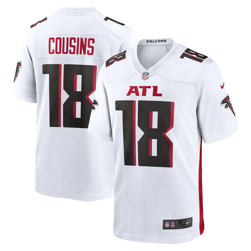 Kirk Cousins Atlanta Falcons Football Jersey, White Game Sportswear Jersey Shirt, Lightweight Breathable Athletic Jersey, Casual Gift for Men