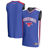 SMU Mustangs Basketball Jersey, Royal Sportswear Jersey Shirt, Sleeveless Athletic Tank Jersey, Casual Gift for Men