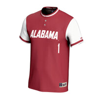 Alabama Crimson Tide Softball Jersey, Fashion Lightweight Sportswear Jersey Shirt, Lightweight Breathable Athletic Jersey, Casual Gift for Men