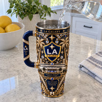 LA - Gold Filigree, Navy Depth and a Crest at Rest