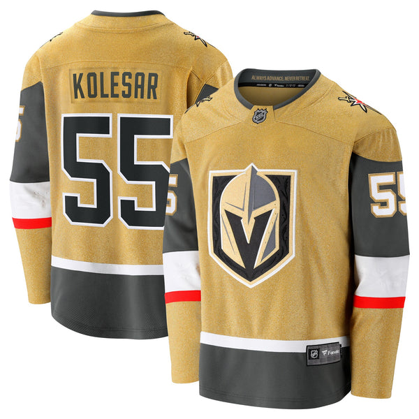 Vegas Golden Knights Keegan Kolesar Gold Home Breakaway Jersey
