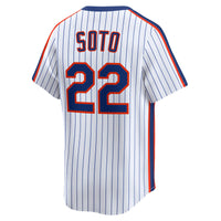 Juan Soto New York Mets Baseball Jersey, White Limited Sportswear Jersey Shirt, Lightweight Breathable Athletic Jersey, Casual Gift for Men