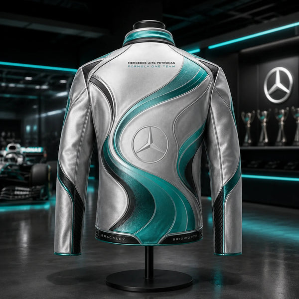MER Chrome Current - Teal and Silver Panel Racing Jacket - main