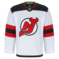 New Jersey Devils Hockey Jersey, White Authentic Away Sportswear Jersey Shirt, Long Sleeve Hockey Sweater Jersey, Casual Gift for Men