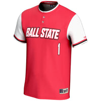 Ball State Cardinals Softball Jersey, Cardinal Lightweight Sportswear Jersey Shirt, Lightweight Breathable Athletic Jersey, Casual Gift for Men