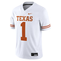 Texas Longhorns Football Jersey, White Sportswear Jersey Shirt, Lightweight Breathable Athletic Jersey, Casual Gift for Men, Style 200894058