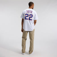 New York Mets Baseball Jersey, White Sportswear Jersey Shirt, Lightweight Breathable Athletic Jersey, Casual Gift for Men, Style 202658072