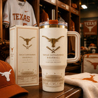 TEX Ballpark Heritage - Gold Longhorn Crest on Cream
