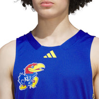 Kansas Jayhawks Basketball Jersey, Royal/Red Sportswear Jersey Shirt, Sleeveless Athletic Tank Jersey, Casual Gift for Men