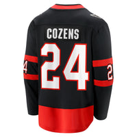 Dylan Cozens Ottawa Senators Hockey Jersey, Black Breakaway Home Sportswear Jersey Shirt, Long Sleeve Hockey Sweater Jersey, Casual Gift for Men