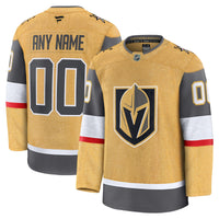 Vegas Golden Knights Hockey Jersey, Gold Sportswear Jersey Shirt, Long Sleeve Hockey Sweater Jersey, Casual Gift for Men, Style 202055736