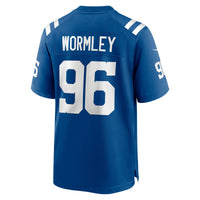 Chris Wormley Indianapolis Colts Football Jersey, Royal Sportswear Jersey Shirt, Lightweight Breathable Athletic Jersey, Casual Gift for Men