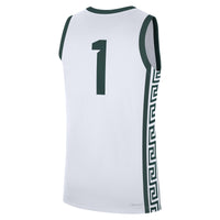 Michigan State Spartans Football Jersey, White Replica Home Sportswear Jersey Shirt, Lightweight Breathable Athletic Jersey, Casual Gift for Men