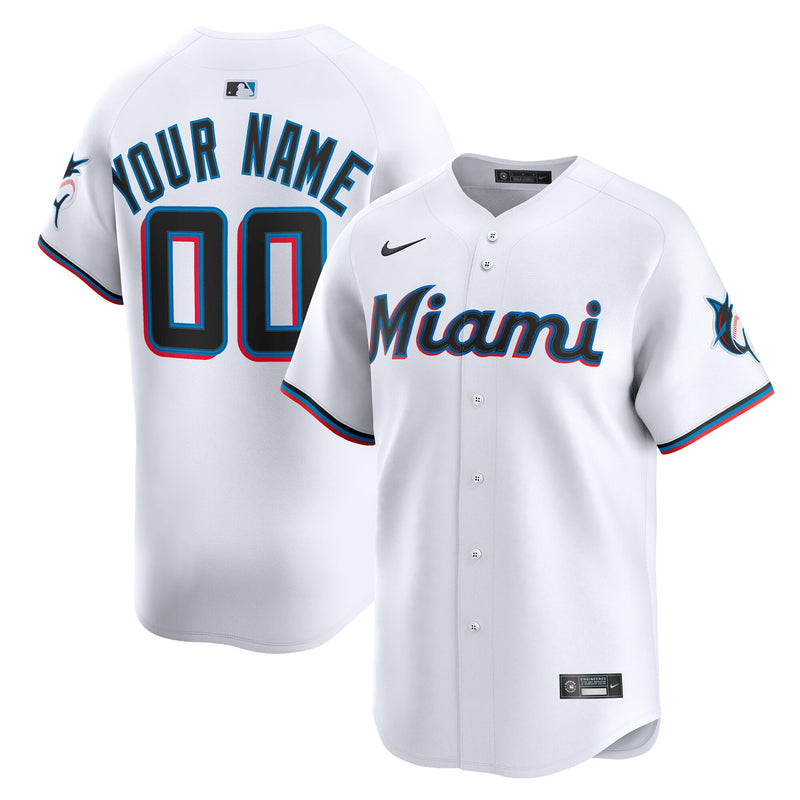 Miami Marlins Baseball Jersey, White Sportswear Jersey Shirt, Lightweight Breathable Athletic Jersey, Casual Gift for Men, Style 202644555