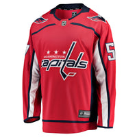 Trevor van Riemsdyk Washington Capitals Hockey Jersey, Red Sportswear Jersey Shirt, Long Sleeve Hockey Sweater Jersey, Casual Gift for Men