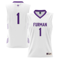 Furman Paladins Basketball Jersey, White Lightweight Sportswear Jersey Shirt, Sleeveless Athletic Tank Jersey, Casual Gift for Men