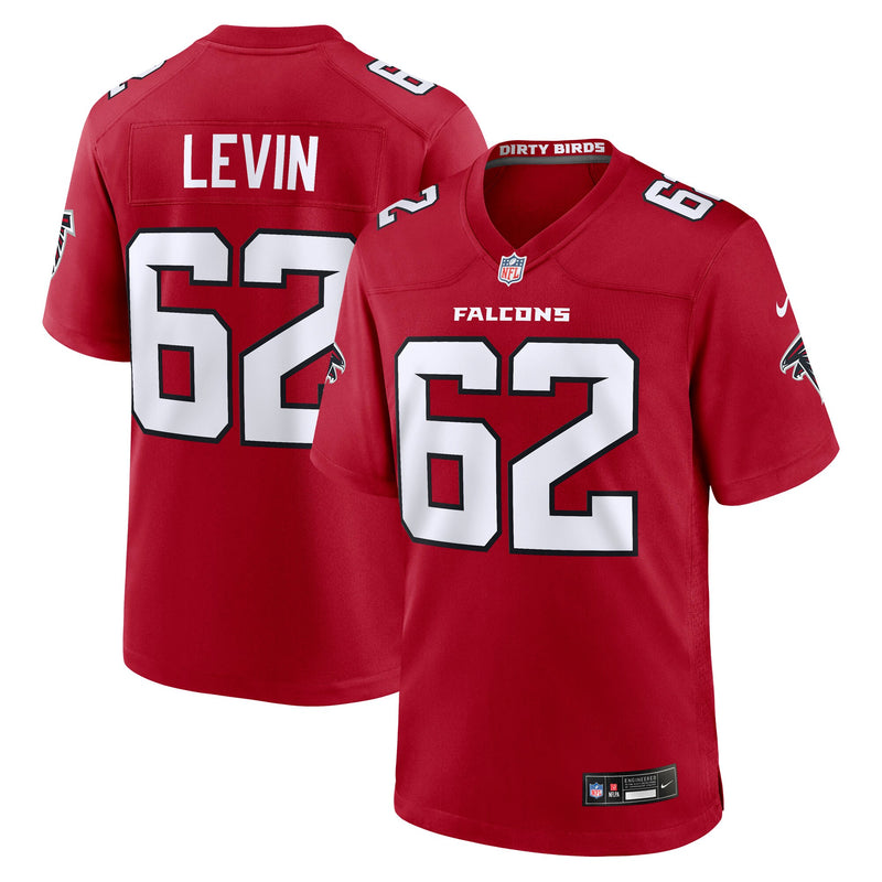 Corey Levin Atlanta Falcons Football Jersey, Red Game Sportswear Jersey Shirt, Lightweight Breathable Athletic Jersey, Casual Gift for Men