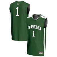 Ohio Bobcats Basketball Jersey, Green Fashion Lightweight Sportswear Jersey Shirt, Sleeveless Athletic Tank Jersey, Casual Gift for Men