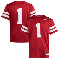 Nebraska Huskers Football Jersey, Scarlet Sportswear Jersey Shirt, Lightweight Breathable Athletic Jersey, Casual Gift for Men, Style 202538852