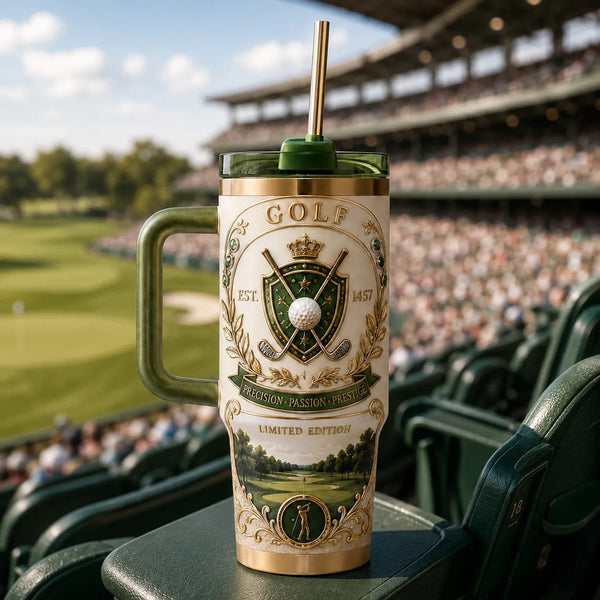 Precision, Passion, Prestige - The Golf Crest Tumbler - main