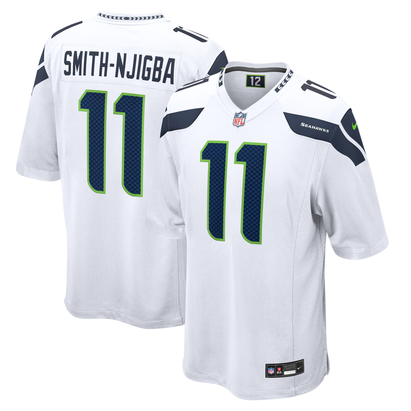 Jaxon Smith-Njigba Seattle Seahawks Football Jersey, White Sportswear Jersey Shirt, Lightweight Breathable Athletic Jersey, Casual Gift for Men