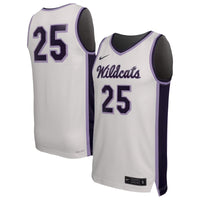 Kansas State Wildcats Basketball Jersey, White Sportswear Jersey Shirt, Sleeveless Athletic Tank Jersey, Casual Gift for Men, Style 202296964