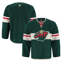 Minnesota Wild Hockey Jersey, Green Authentic Sportswear Jersey Shirt, Long Sleeve Hockey Sweater Jersey, Casual Gift for Men, Style 201897972