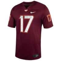 Virginia Tech Hokies Football Jersey, Maroon Game Home Sportswear Jersey Shirt, Lightweight Breathable Athletic Jersey, Casual Gift for Men