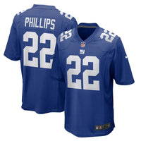 Dru Phillips New York Giants Football Jersey, Royal Game Sportswear Jersey Shirt, Lightweight Breathable Athletic Jersey, Casual Gift for Men