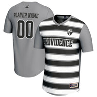 Providence Friars Soccer Jersey, Silver/Black Fashion Sportswear Jersey Shirt, Lightweight Breathable Athletic Jersey, Casual Gift for Men