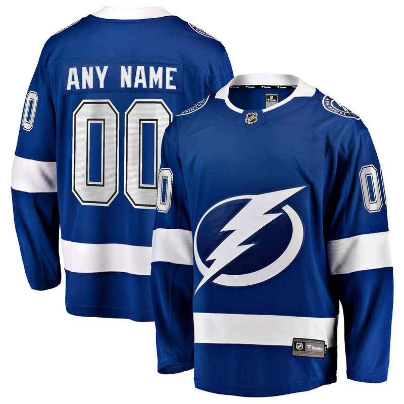 Tampa Bay Lightning Hockey Jersey, Blue Breakaway Sportswear Jersey Shirt, Long Sleeve Hockey Sweater Jersey, Casual Gift for Men, Style 2791512