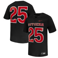 Rutgers Scarlet Knights Football Jersey, Black Replica Game Sportswear Jersey Shirt, Lightweight Breathable Athletic Jersey, Casual Gift for Men