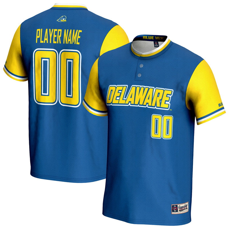 Delaware Fightin' Blue Hens Softball Jersey, Royal Sportswear Jersey Shirt, Lightweight Breathable Athletic Jersey, Casual Gift for Men