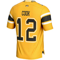 Missouri Tigers Football Jersey, Gold Sportswear Jersey Shirt, Lightweight Breathable Athletic Jersey, Casual Gift for Men, Style 200667697