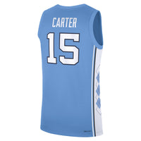 North Carolina Tar Heels Basketball Jersey, Blue Sportswear Jersey Shirt, Sleeveless Athletic Tank Jersey, Casual Gift for Men, Style 202754082