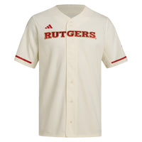Rutgers Scarlet Knights Baseball Jersey, Cream Replica Sportswear Jersey Shirt, Lightweight Breathable Athletic Jersey, Casual Gift for Men